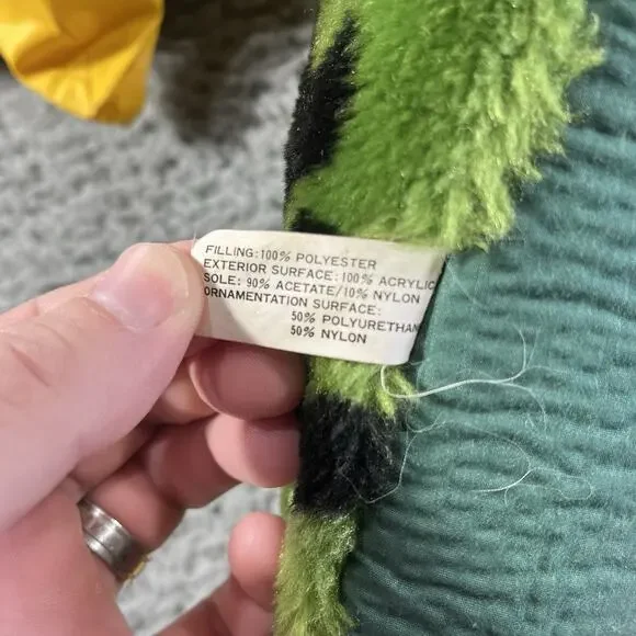 Vintage Tyranno Toes Brute Boots Battery Operated Dinosaur Slippers 1989 Urkel - Picture 3 of 11